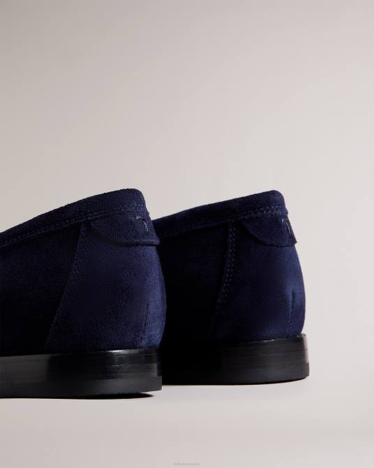 Ted Baker hombres 2ZFP1840 zapatos mocasines adlerrs de ante Armada