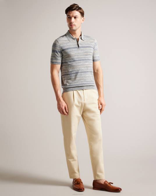 Ted Baker hombres 2ZFP1848 zapatos Mocasines de cuero elegante con herrajes de marca. broncearse