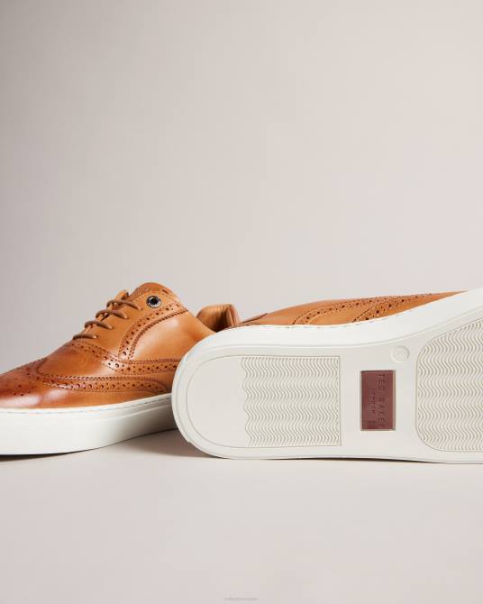 Ted Baker hombres 2ZFP1843 zapatos zapatos brogue híbridos de cuero bruñido dentton broncearse