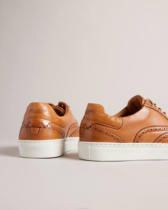 Ted Baker hombres 2ZFP1843 zapatos zapatos brogue híbridos de cuero bruñido dentton broncearse