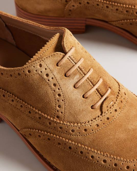 Ted Baker hombres 2ZFP1849 zapatos zapatos brogue formales de ante ammais broncearse