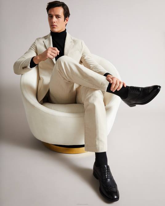 Ted Baker hombres 2ZFP1857 zapatos zapatos brogue amaiss formales de piel negro