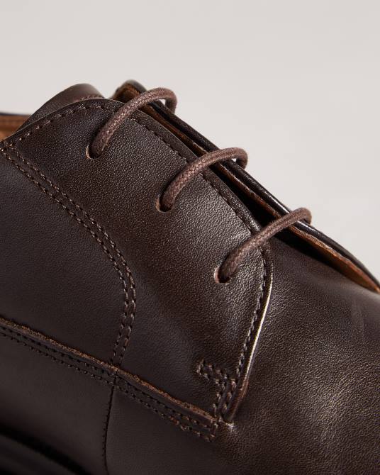 Ted Baker hombres 2ZFP1860 zapatos zapatos derby formales de cuero kampten marrón