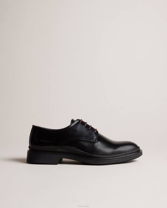 Ted Baker hombres 2ZFP1867 zapatos zapatos derby de cuero burnett negro