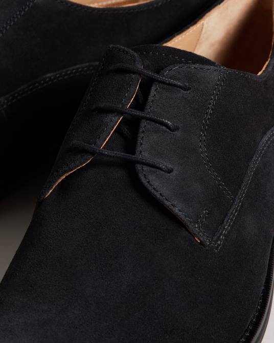 Ted Baker hombres 2ZFP1868 zapatos zapato derby formal de gamuza kamtenn negro