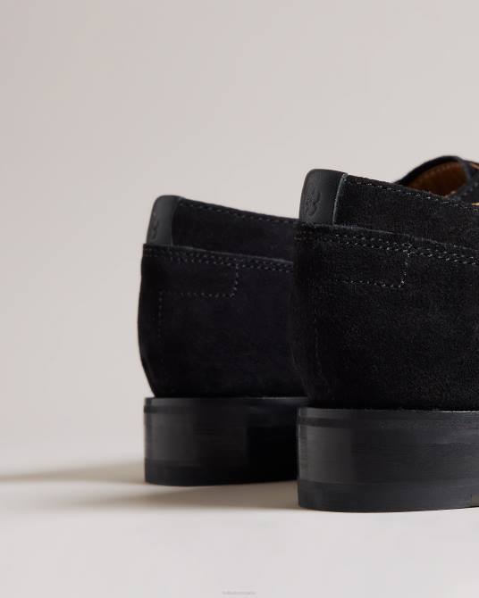 Ted Baker hombres 2ZFP1868 zapatos zapato derby formal de gamuza kamtenn negro