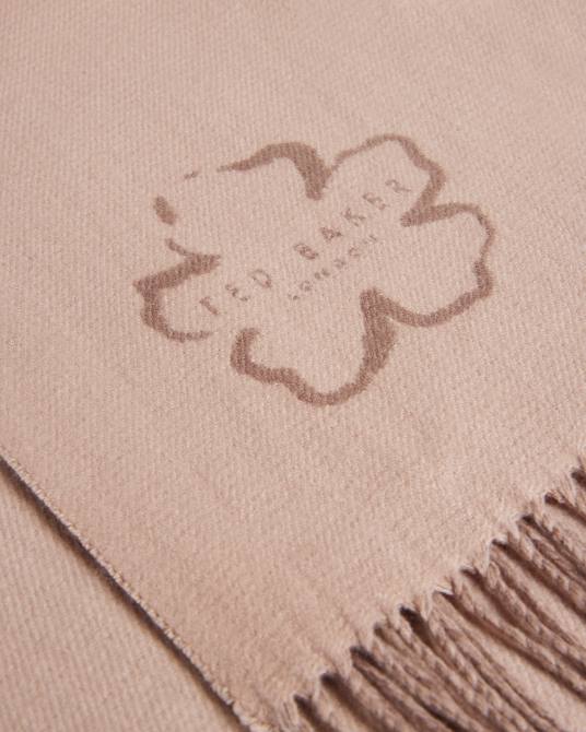 Ted Baker mujer 2ZFP1083 accesorios bufanda reversible jannice natural