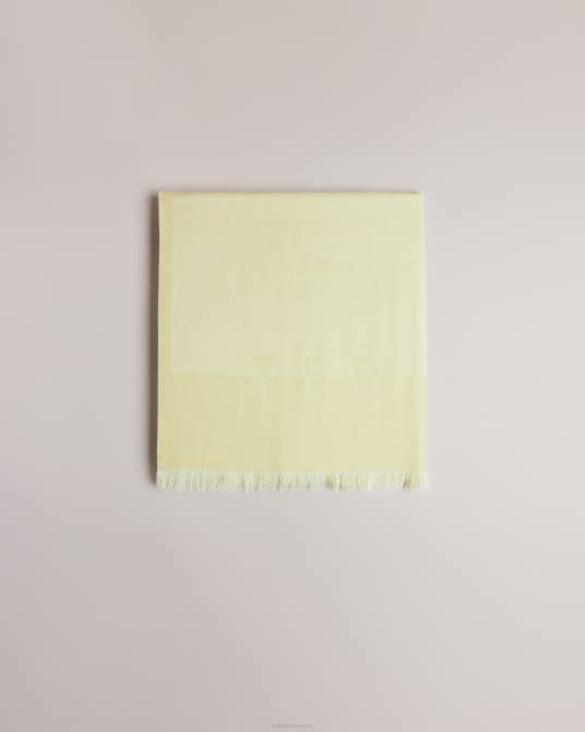 Ted Baker mujer 2ZFP1097 accesorios bufanda larga esteli amarillo claro