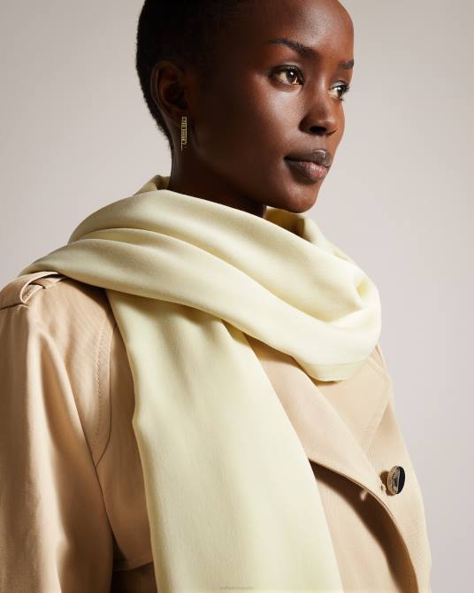 Ted Baker mujer 2ZFP1097 accesorios bufanda larga esteli amarillo claro