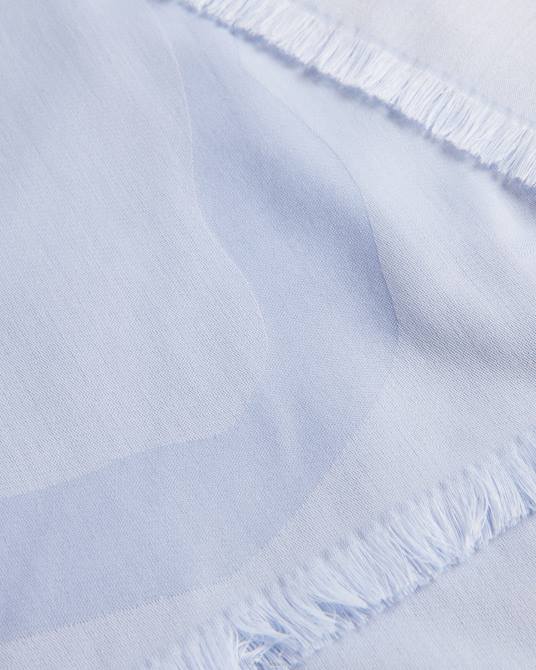 Ted Baker mujer 2ZFP1122 accesorios kemila magnolia bufanda cuadrada grande azul claro