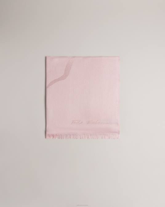 Ted Baker mujer 2ZFP1165 accesorios bufanda shersa magnolia Rosa palido