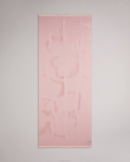 Ted Baker mujer 2ZFP1165 accesorios bufanda shersa magnolia Rosa palido