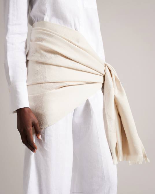 Ted Baker mujer 2ZFP1167 accesorios bufanda shersa magnolia natural