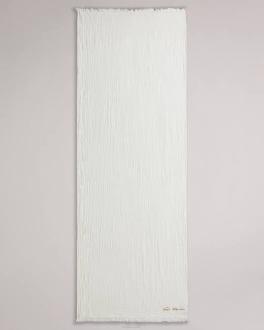 Ted Baker mujer 2ZFP945 accesorios bufanda tejida texturizada Beckkie crudo