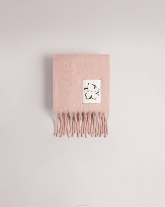 Ted Baker mujer 2ZFP953 accesorios bufanda extragrande con borlas largas tiba Rosado oscuro