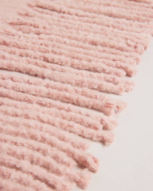 Ted Baker mujer 2ZFP953 accesorios bufanda extragrande con borlas largas tiba Rosado oscuro