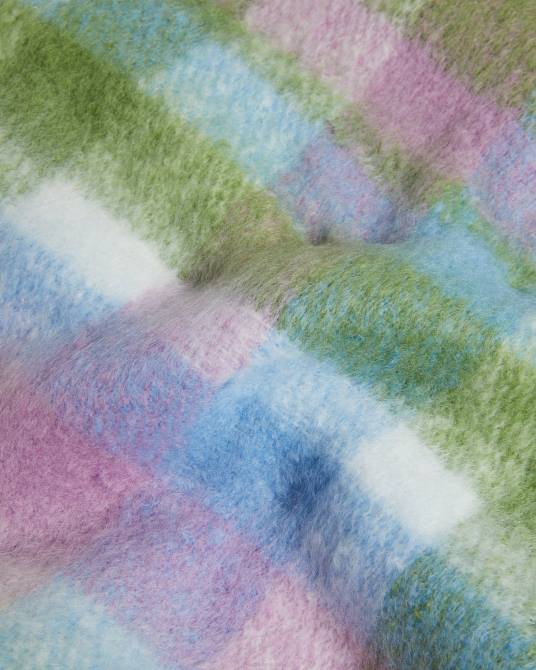 Ted Baker mujer 2ZFP954 accesorios bufanda a cuadros charloa verde claro