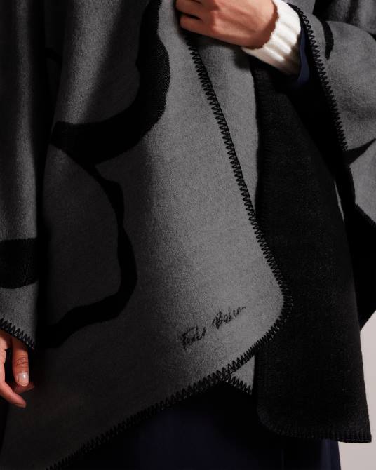 Ted Baker mujer 2ZFP965 accesorios poncho avai magnolia gris claro