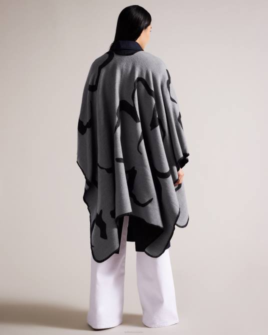 Ted Baker mujer 2ZFP965 accesorios poncho avai magnolia gris claro