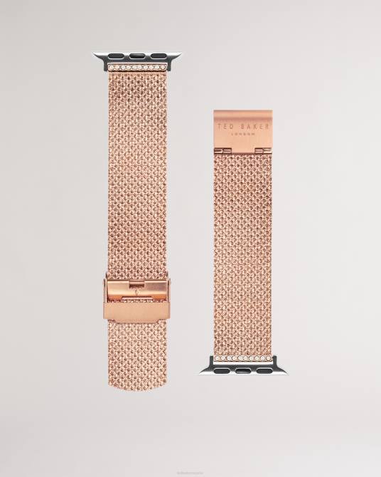 Ted Baker mujer 2ZFP1010 accesorios Correa tamita de malla de acero inoxidable para Apple Watch color oro rosa