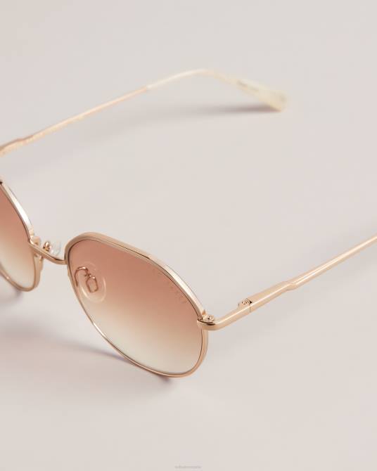 Ted Baker mujer 2ZFP1071 accesorios gafas de sol con montura redonda color dorado