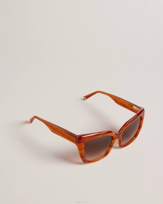 Ted Baker mujer 2ZFP1132 accesorios gafas de sol hyatts cuadradas en carey carey