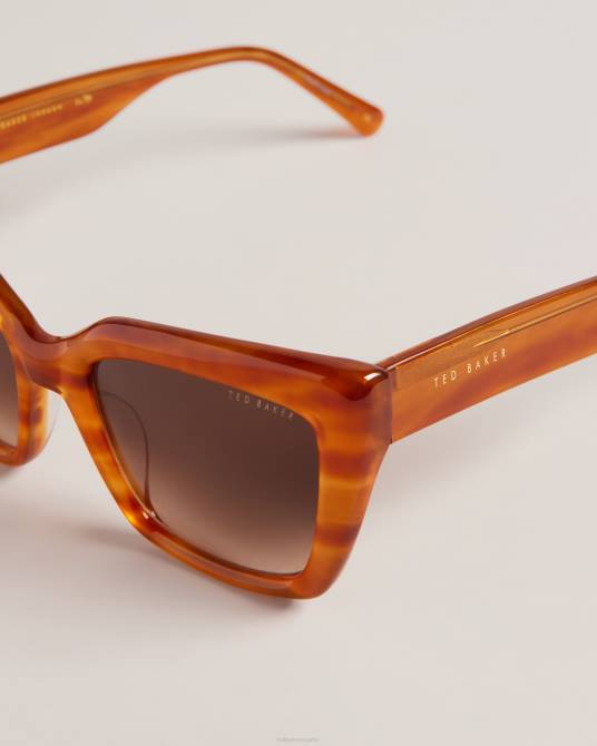 Ted Baker mujer 2ZFP1132 accesorios gafas de sol hyatts cuadradas en carey carey