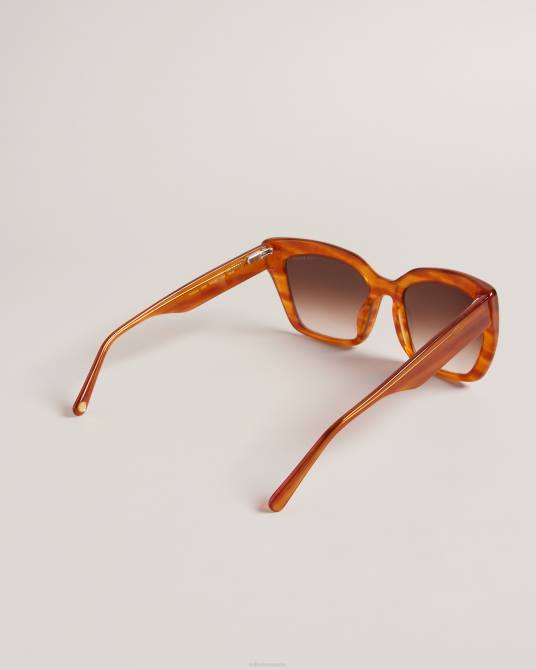 Ted Baker mujer 2ZFP1132 accesorios gafas de sol hyatts cuadradas en carey carey