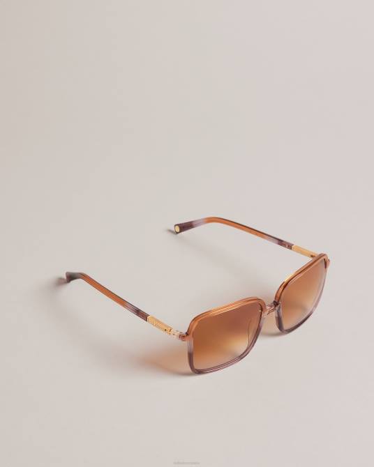 Ted Baker mujer 2ZFP1137 accesorios gafas de sol bandi extragrandes con montura cuadrada púrpura