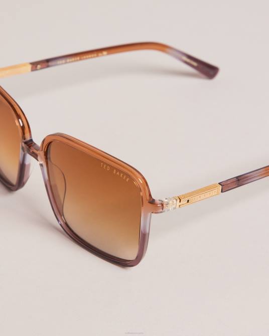Ted Baker mujer 2ZFP1137 accesorios gafas de sol bandi extragrandes con montura cuadrada púrpura