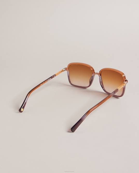 Ted Baker mujer 2ZFP1137 accesorios gafas de sol bandi extragrandes con montura cuadrada púrpura