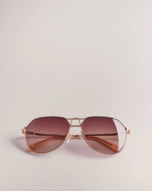 Ted Baker mujer 2ZFP1138 accesorios gafas de sol aviador avoceta color oro rosa