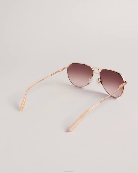 Ted Baker mujer 2ZFP1138 accesorios gafas de sol aviador avoceta color oro rosa