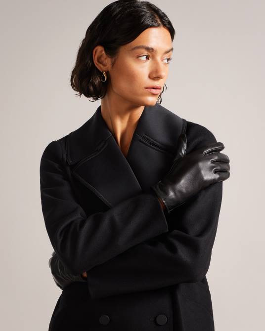 Ted Baker mujer 2ZFP1139 accesorios guantes arleo magnolia de cuero negro