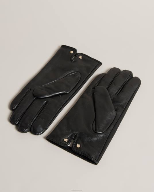 Ted Baker mujer 2ZFP1139 accesorios guantes arleo magnolia de cuero negro