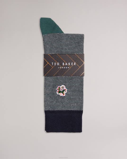 Ted Baker mujer 2ZFP1129 accesorios calcetines rayas casas verde