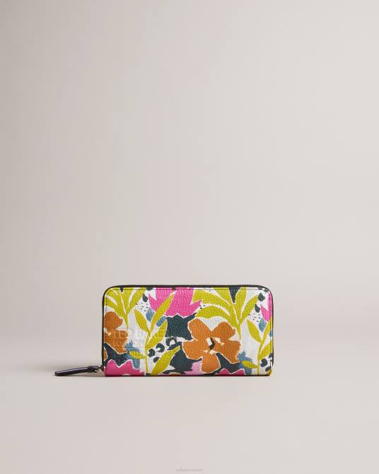 Ted Baker mujer 2ZFP1020 accesorios bolso grande con cremallera y estampado nasi magnolia rosa