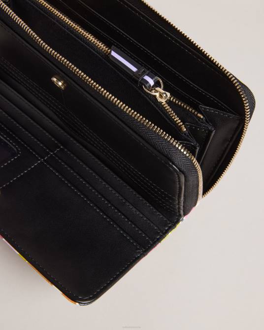 Ted Baker mujer 2ZFP1020 accesorios bolso grande con cremallera y estampado nasi magnolia rosa