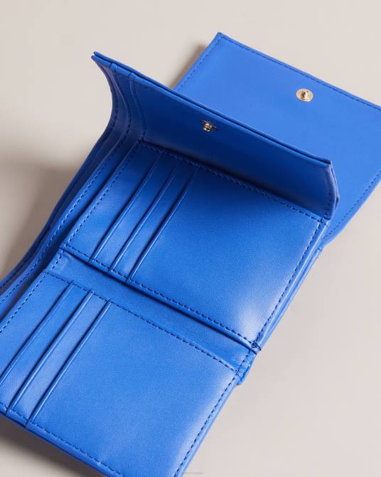 Ted Baker mujer 2ZFP1074 accesorios bolso rozza pequeño de piel mate con cristales azul brillante