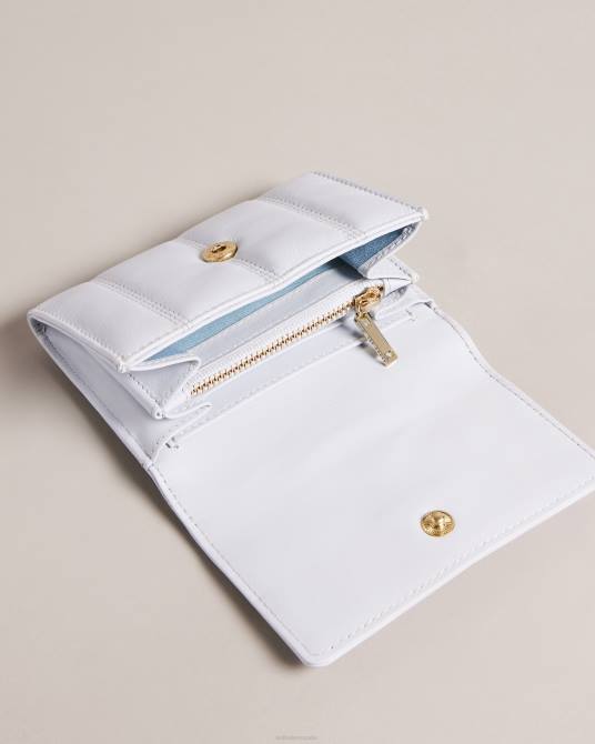 Ted Baker mujer 2ZFP1078 accesorios bolso matinee pequeño acolchado de cuero ayvill azul claro