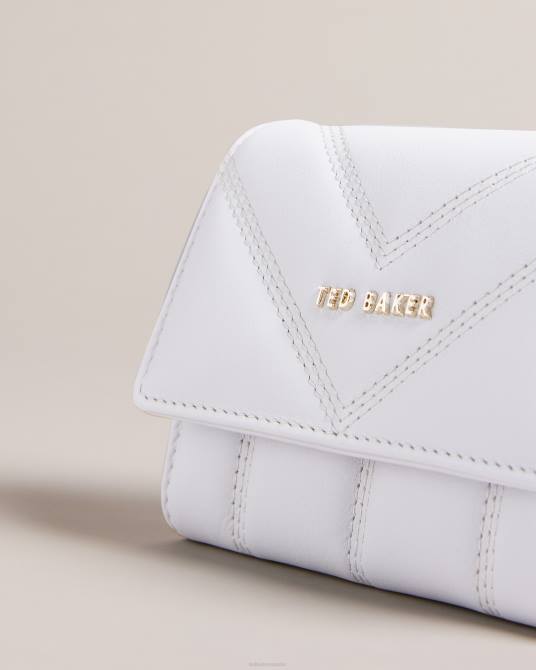 Ted Baker mujer 2ZFP1078 accesorios bolso matinee pequeño acolchado de cuero ayvill azul claro