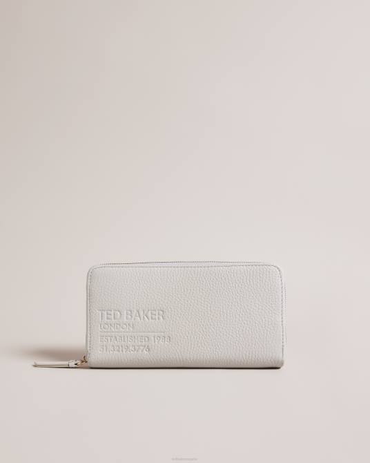 Ted Baker mujer 2ZFP1100 accesorios bolso daliea grande de piel con cremallera gris claro