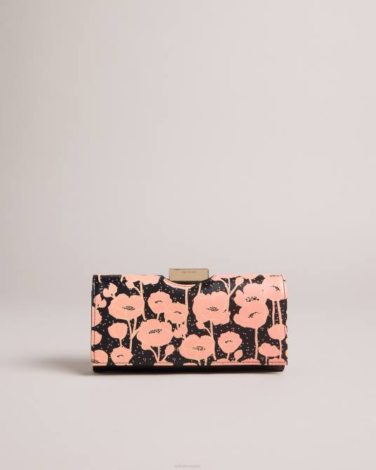 Ted Baker mujer 2ZFP942 accesorios bolso ponida grande con estampado floral y pompones negro