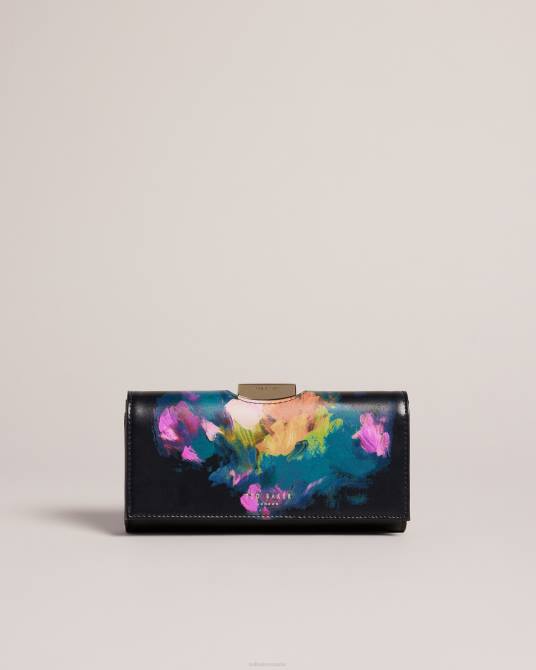 Ted Baker mujer 2ZFP989 accesorios bolso bavan grande con estampado artístico y pompones negro