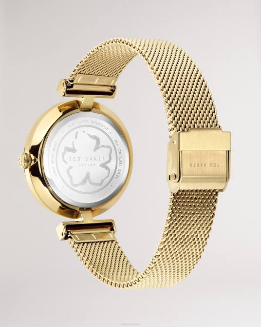 Ted Baker mujer 2ZFP1011 accesorios reloj darbs con correa de malla y marco en T color dorado