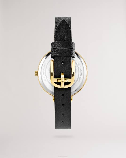 Ted Baker mujer 2ZFP1037 accesorios Reloj Chesa adornado con cristales y correa de piel vegana. negro