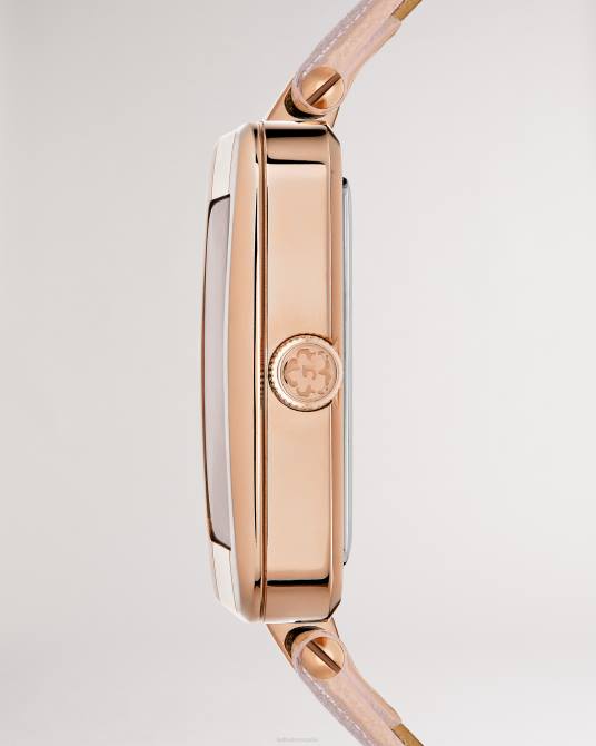 Ted Baker mujer 2ZFP1061 accesorios Reloj ivelisa cuadrado con correa de piel vegana. Rosa claro