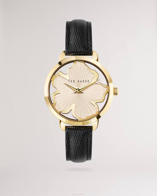 Ted Baker mujer 2ZFP1064 accesorios reloj galaten magnolia con correa de cuero y esfera negro