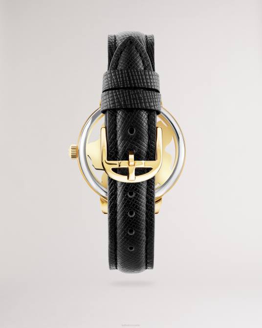 Ted Baker mujer 2ZFP1064 accesorios reloj galaten magnolia con correa de cuero y esfera negro