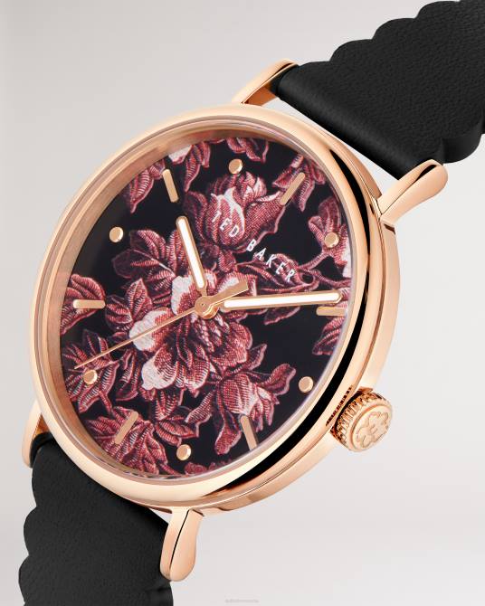 Ted Baker mujer 2ZFP1117 accesorios reloj con esfera estampada floral con fallas phyliis negro